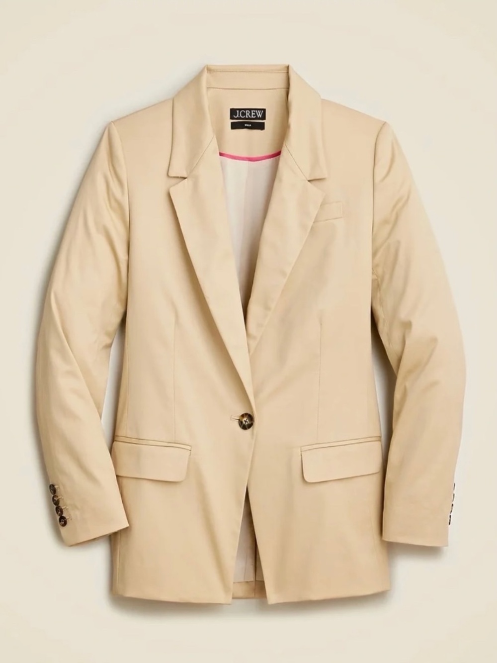 J.Crew Willa Blazer in lightweight chino Women sz 2 NWTS retailed $198